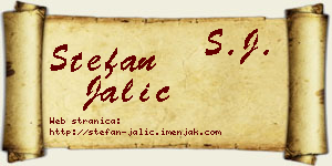 Stefan Jalić vizit kartica